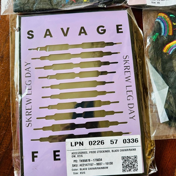 Savage X Fenty Pride Capsule Collection Bralette String Bikini & Thigh High Set - Picture 16 of 17